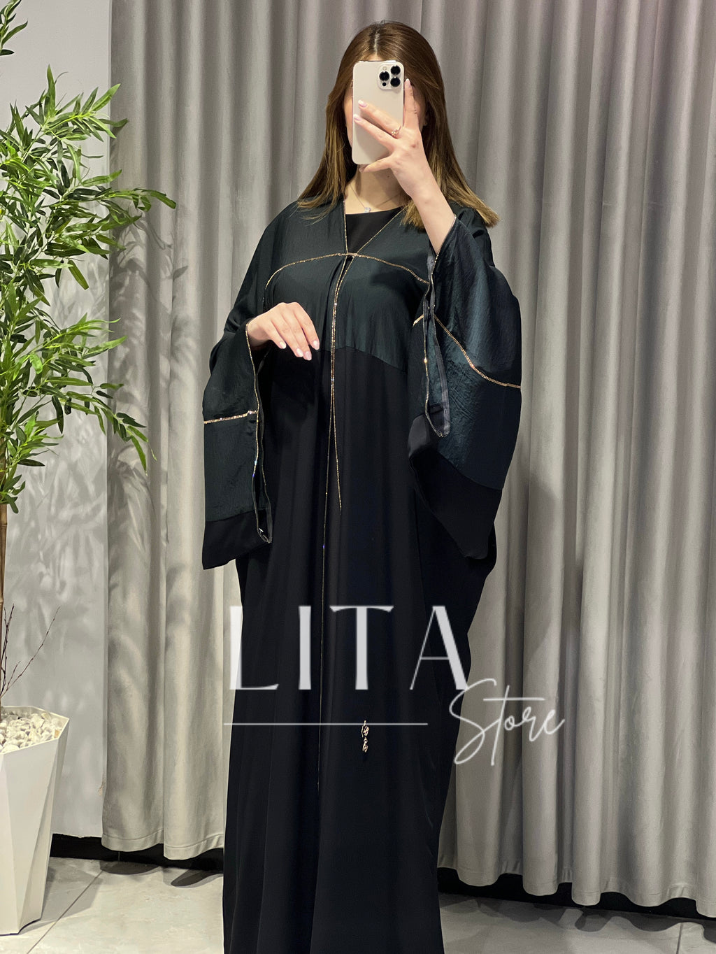 Abaya deux pièces avec foulard