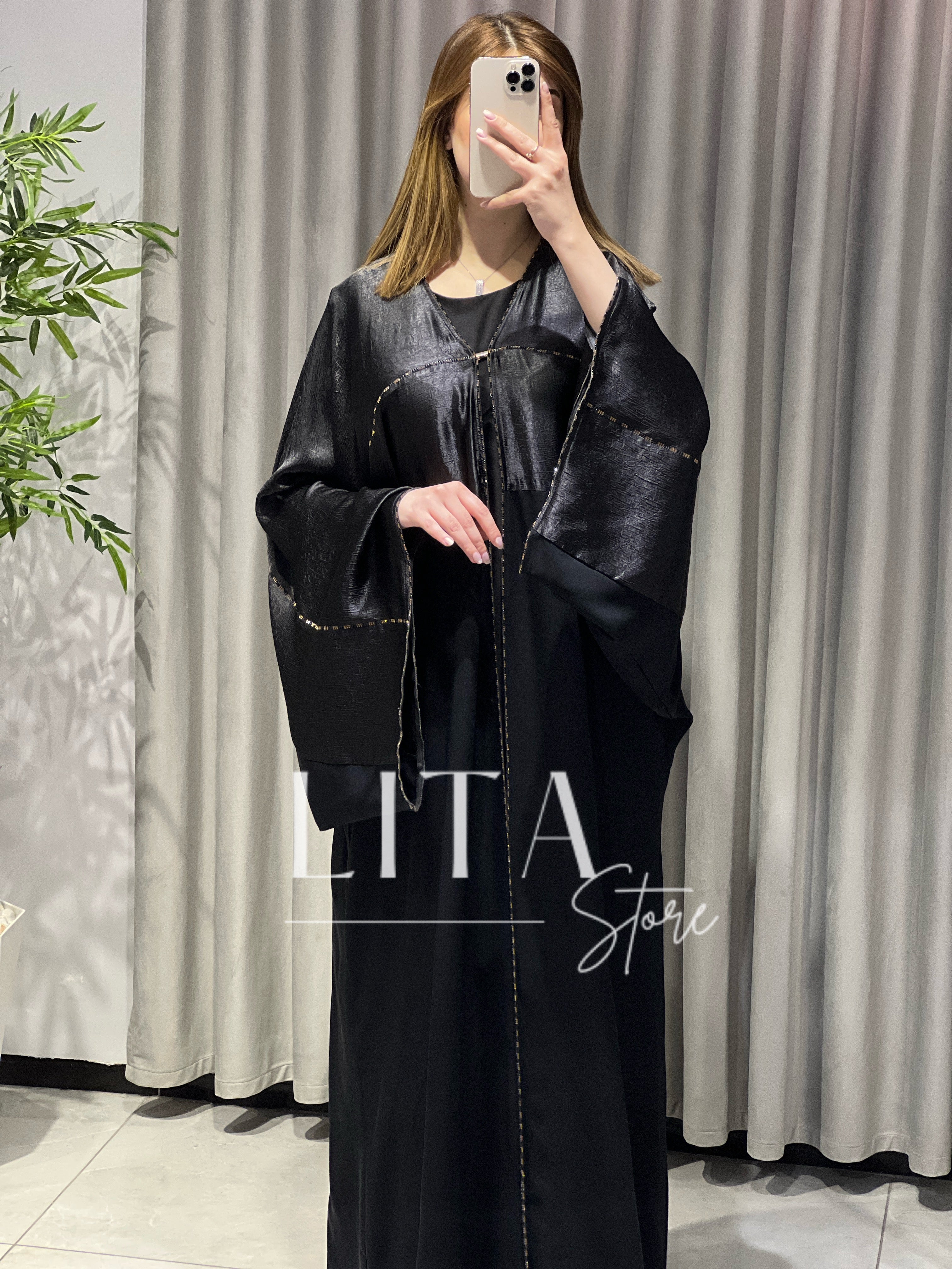 Abaya deux pièces avec foulard