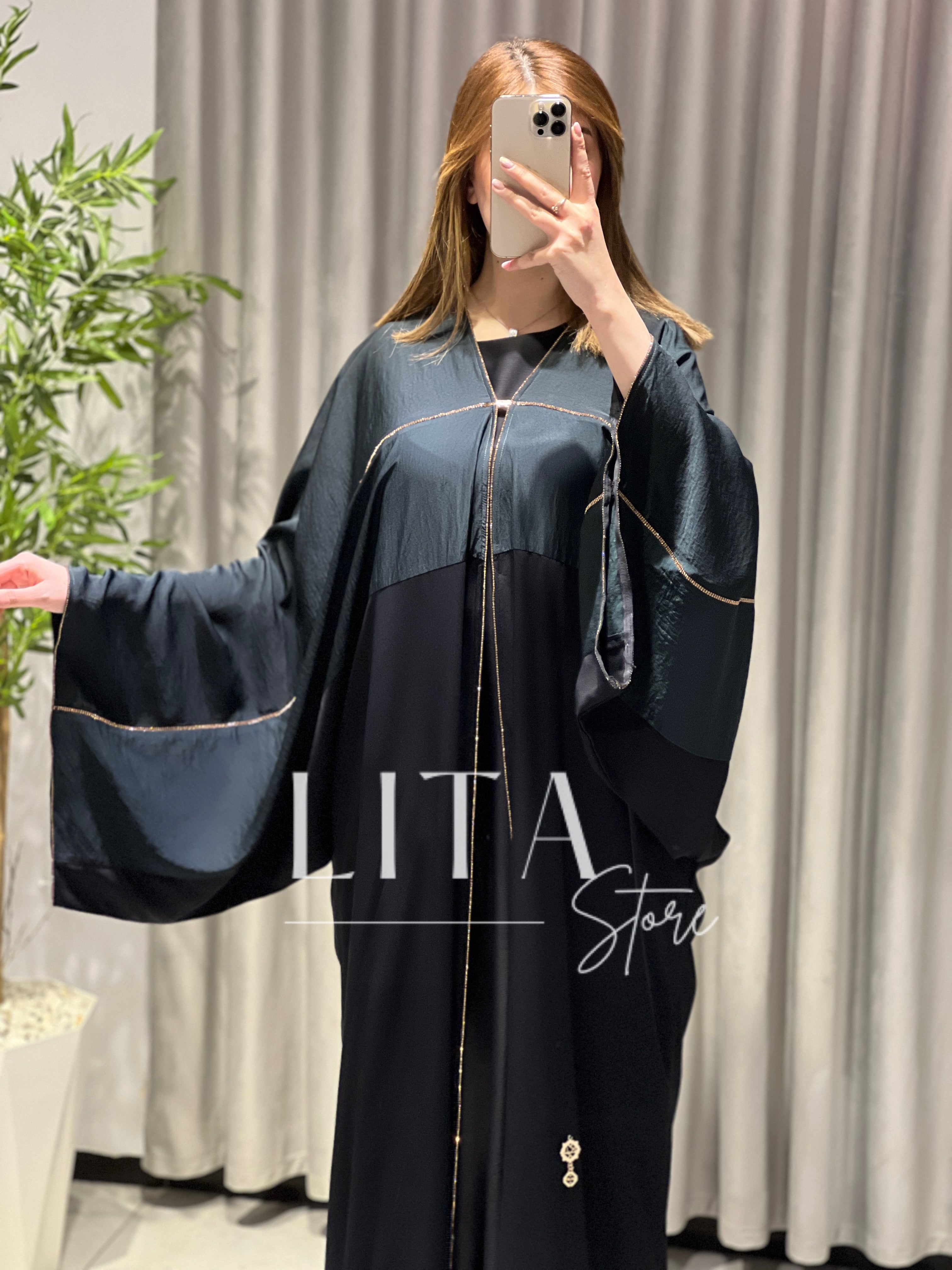 Abaya deux pièces avec foulard