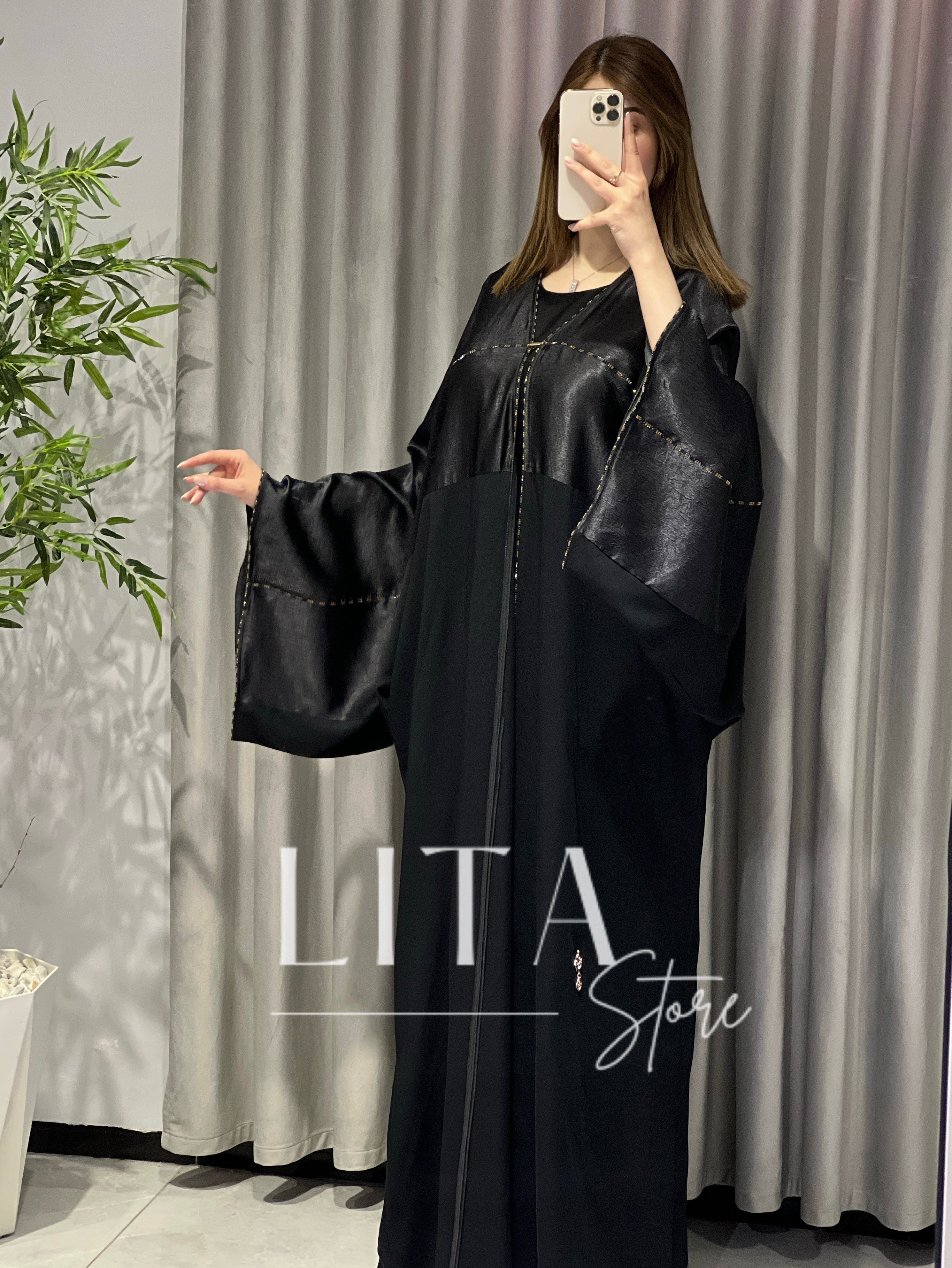Abaya deux pièces avec foulard